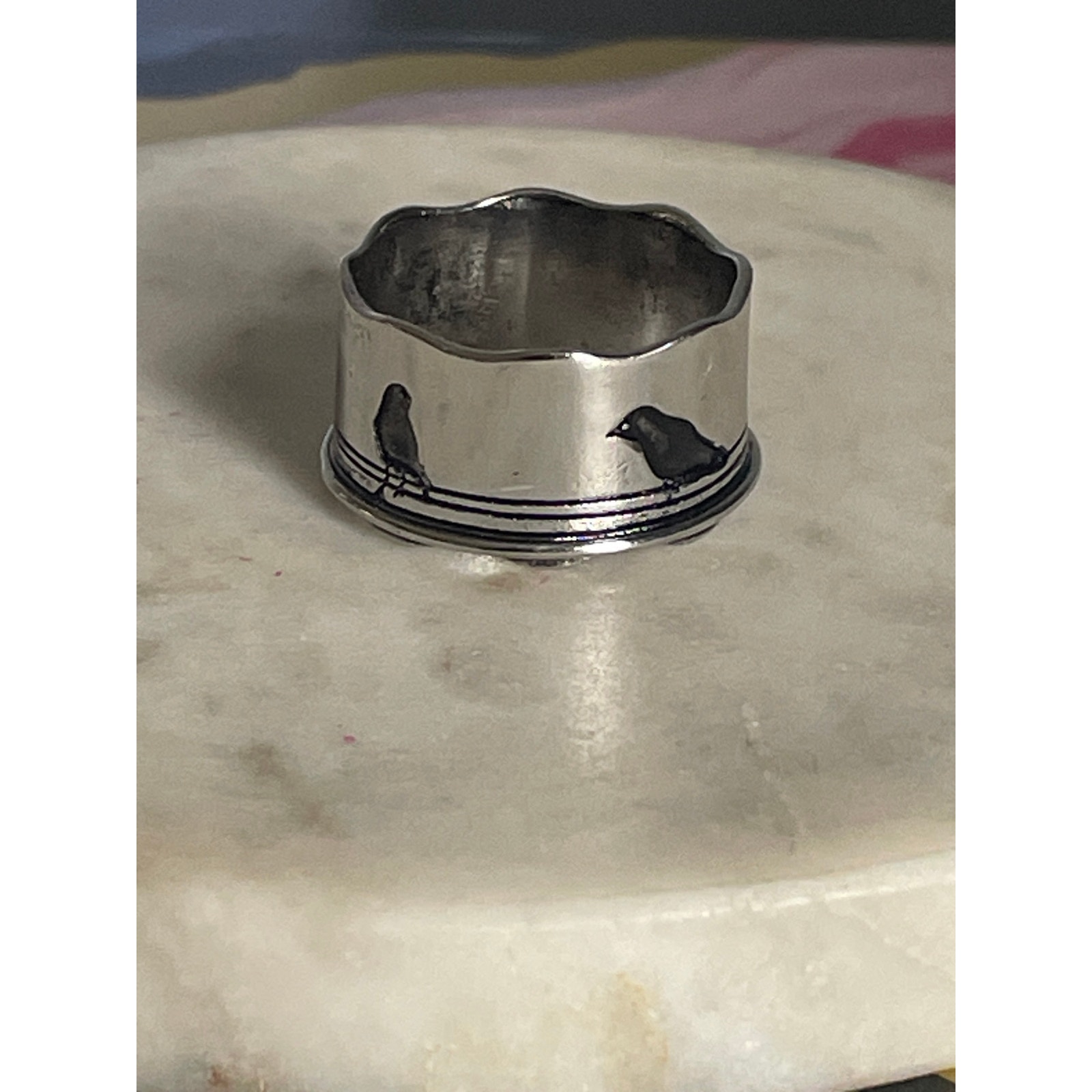 Mens Wedding Band Style Ring Birds 12 Mens Wedding Band Style Ring Birds 12